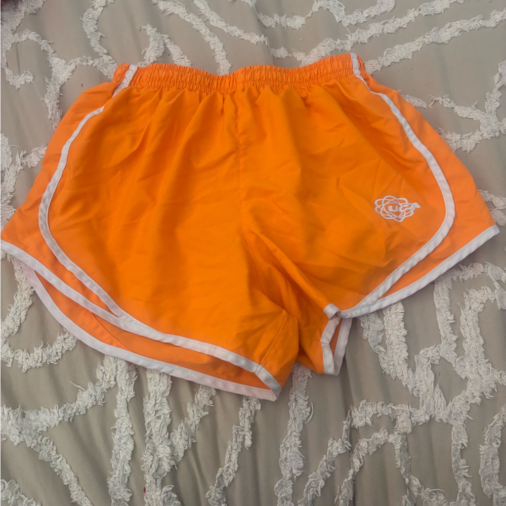 Orange cheer shorts